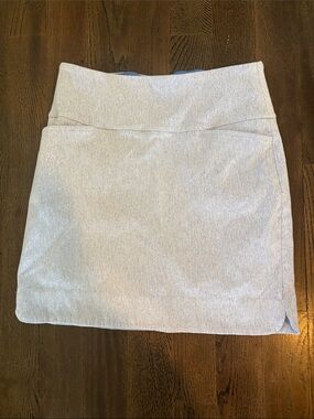 S.C. & Co. Women's Heather Light Blue Stretch Skort with Smooth Waistband
